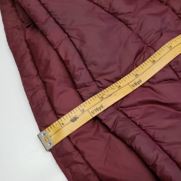 Lole Winter Puff Style Burgundy Coat Jacket Size Medium Hooded - Picture 15 of 16